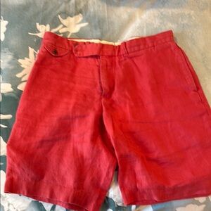 Polo by Ralph Lauren Red Flat Front Shorts